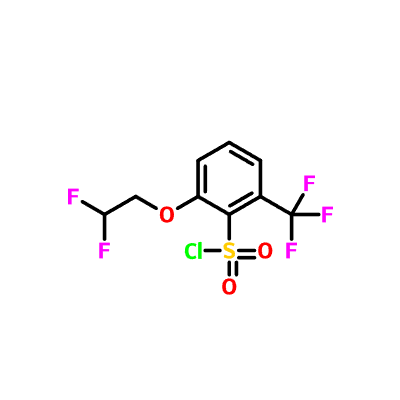 CAS 865352-01-8|2-(2,2-difluoroetoksi)-6-(trifluoroMethyl)benzena-1-sulfonil Klorida