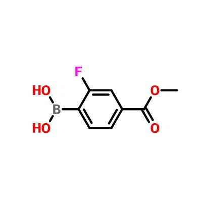 CAS:603122-84-5|2-Fluoro-4-(metoksikarbonil)Asam fenilboronat